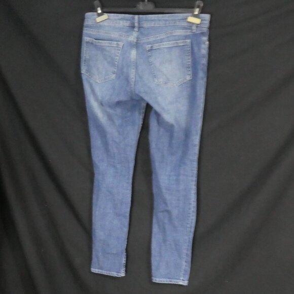 GAP - Skinny Roll Up | 4 / 27 R Regular Fit | Blue Washed Distressed Denim Jeans - Picture 2 of 16